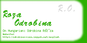 roza odrobina business card